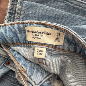 Abercrombie & Fitch curve love wide leg Jeans